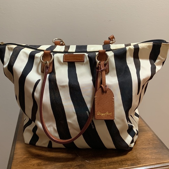 Dooney & Bourke Vintage Zebra Tote - Picture 2 of 10